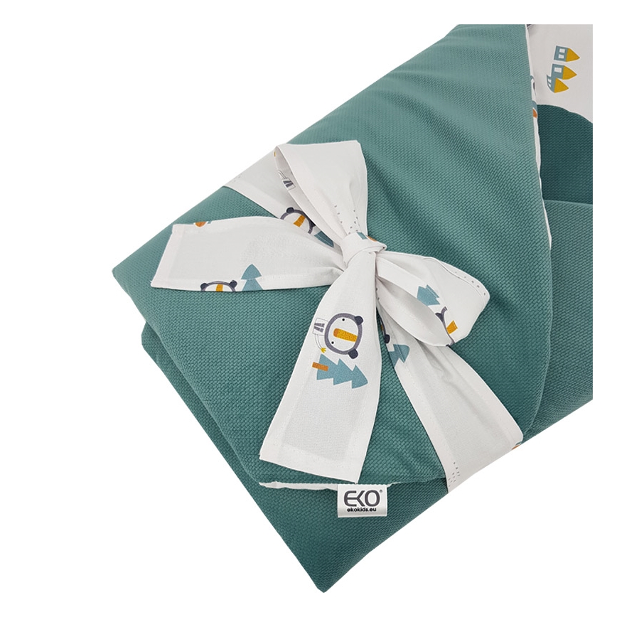 EKO - Coperta fasciante in cotone CARS 75x75 cm