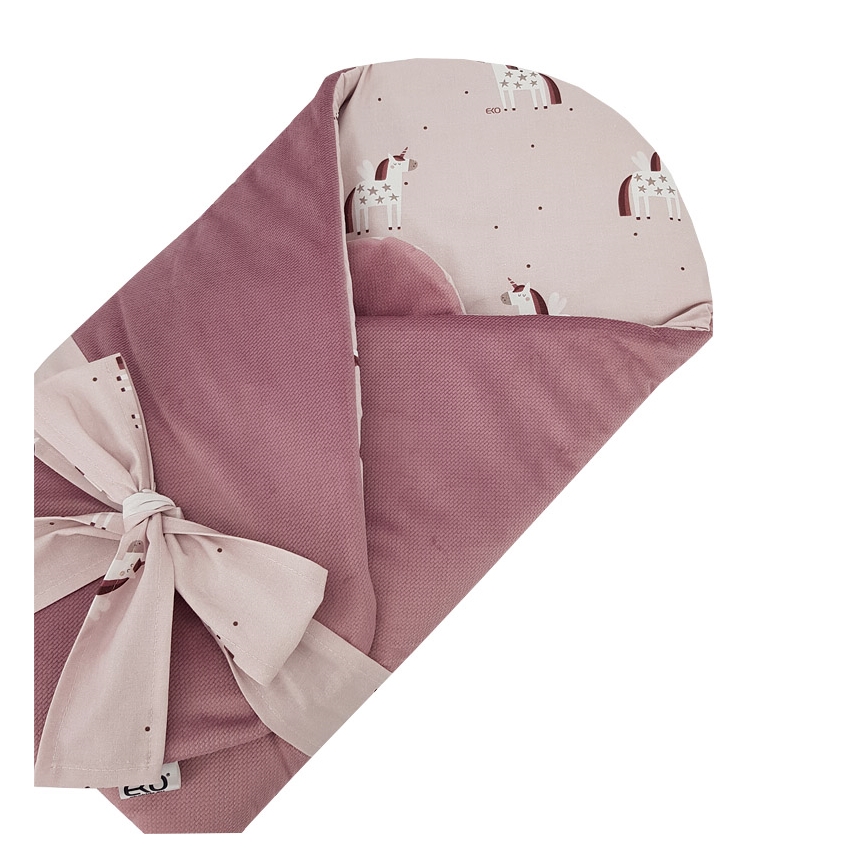 EKO - Coperta fasciante in cotone UNICORN 75x75 cm