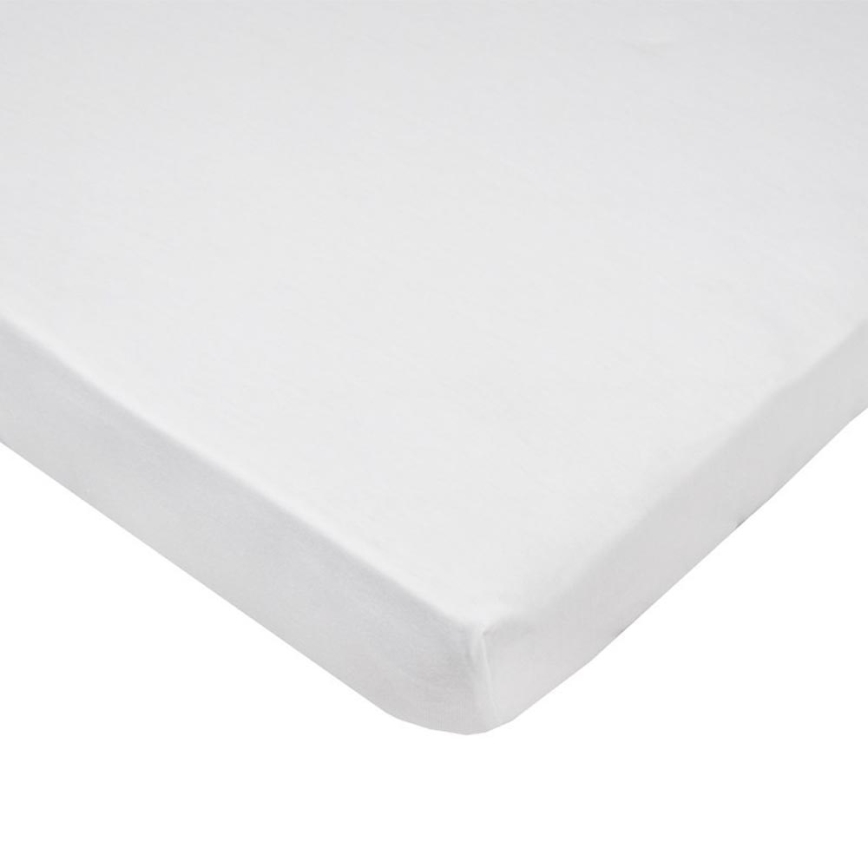 EKO - Telo impermeabile con elastico JERSEY 120x60 cm bianco