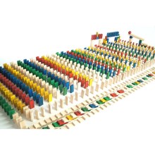 EkoToys - Domino di legno colorato 830 pz
