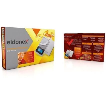ELDONEX EKS-4040-SL - Bilancia di alta precisione 2xCR2032 argento