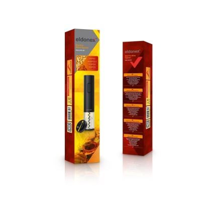 ELDONEX EWO-2100-BK - Apribottiglie elettrico 4xAA nero