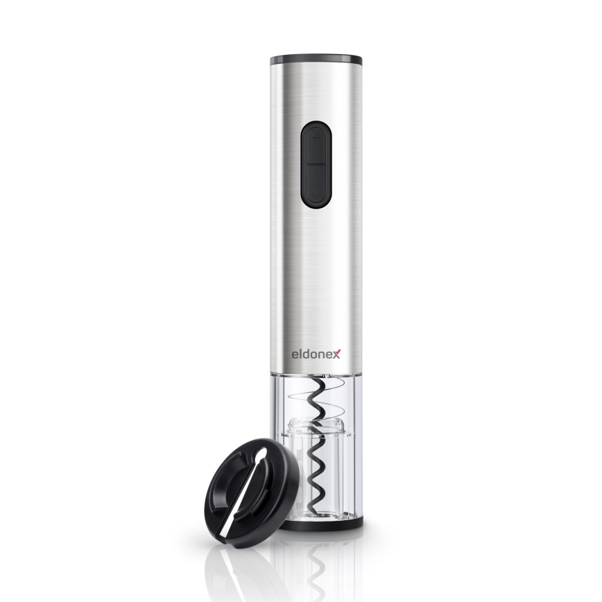 ELDONEX EWO-2200-SL - Apribottiglie elettrico 4xAA cromo opaco