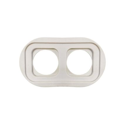 Elhard - Cornice doppia retrò in ceramica, nera