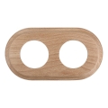 Elhard - Cornice doppia retrò in legno chiaro