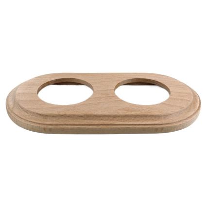 Elhard - Cornice doppia retrò in legno chiaro