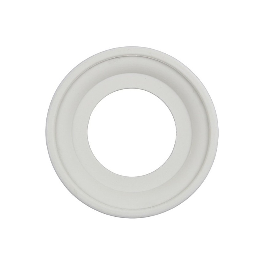 Elhard - Cornice retrò in ceramica, semplice, bianca