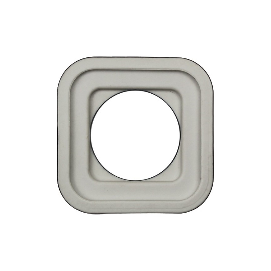 Elhard - Cornice retrò in ceramica semplice nera