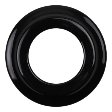 Elhard - Cornice retrò in ceramica semplice nera