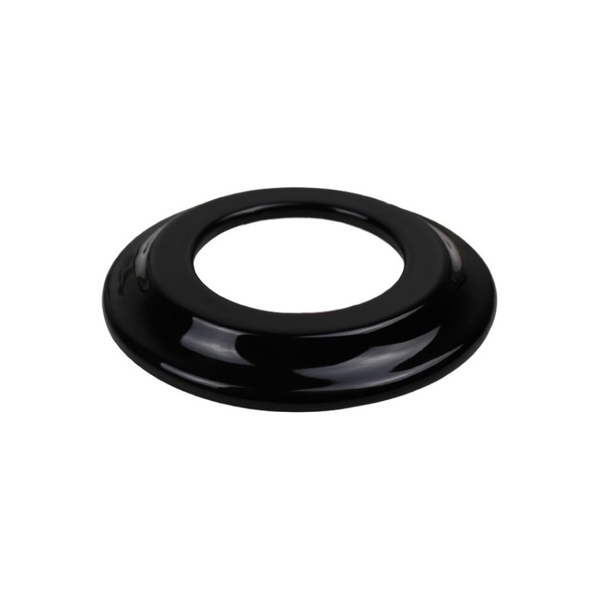 Elhard - Cornice retrò in ceramica semplice nera