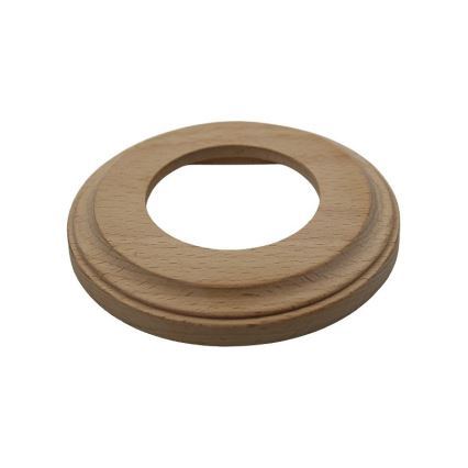 Elhard - Cornice retrò in legno, design semplice, finitura legno chiaro