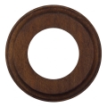 Elhard - Cornice retrò in legno, design semplice, finitura scura
