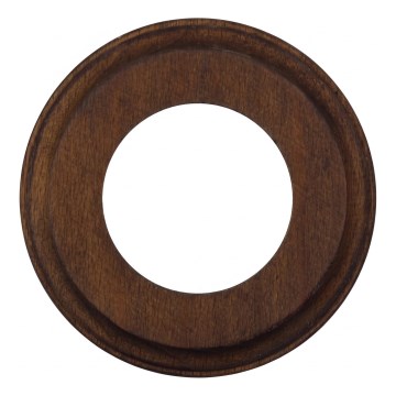 Elhard - Cornice retrò in legno, design semplice, finitura scura