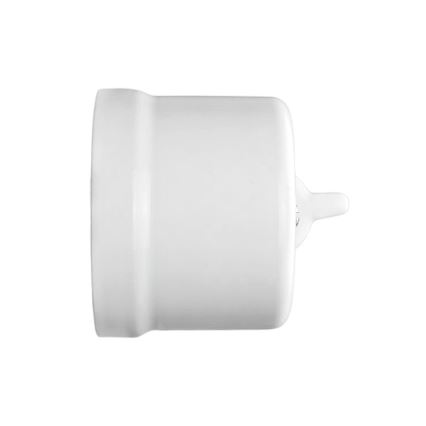Elhard - Interruttore a parete in ceramica in stile retrò per scale con leva n. 6, bianco