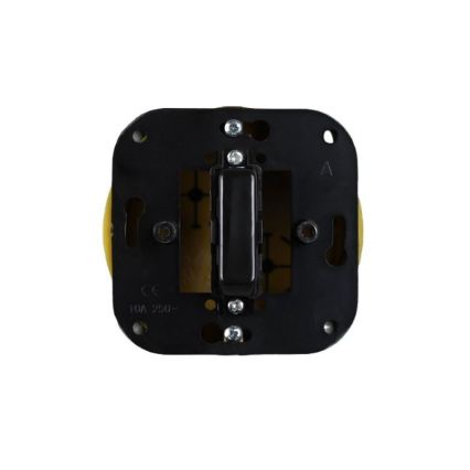 Elhard - Interruttore per scale in ceramica stile retrò senza placca n. 6 nero