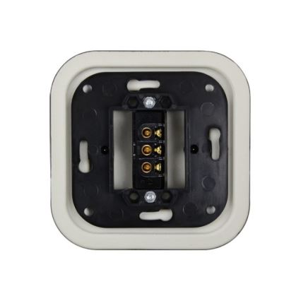 Elhard - Interruttore per scale in ceramica stile retrò senza placca n. 6 nero