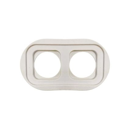 Elhard - Interruttore retrò in ceramica n. 1 e presa 230V con cornice SCHUKO nera