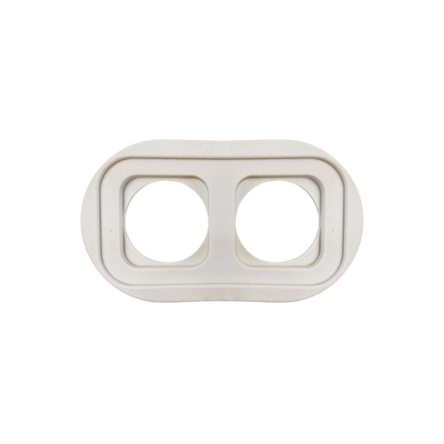 Elhard - Interruttore retrò in ceramica n. 1 e presa 230V con cornice SCHUKO nera