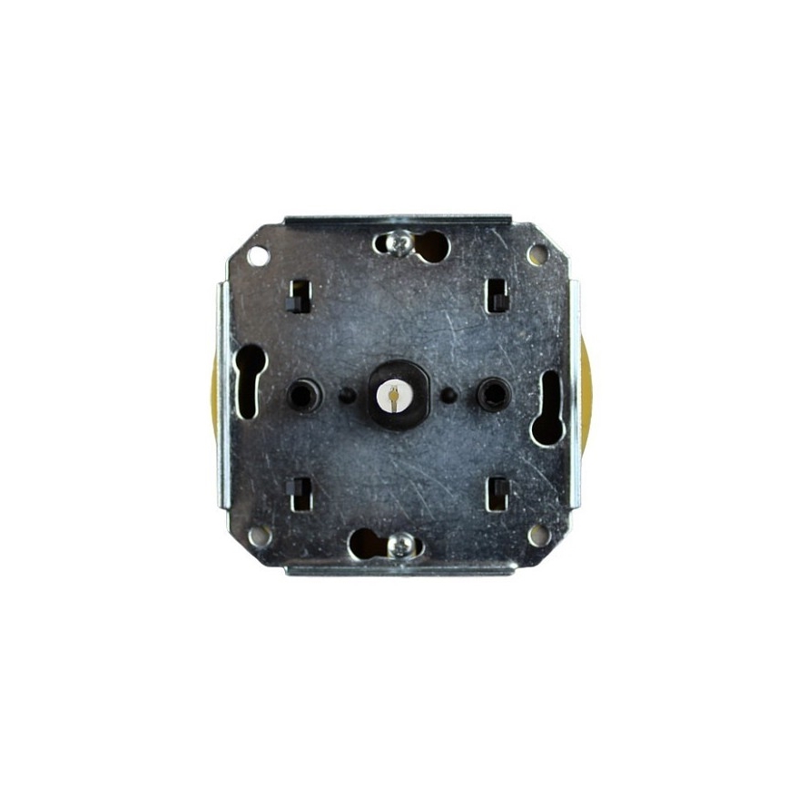 Elhard - Manopola rotante in ceramica in stile retrò per veneziane con cornice, bianco