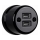 Elhard - Presa da parete in ceramica stile retrò 2xUSB-A nera