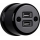 Elhard - Presa in ceramica stile retrò con 2 porte USB-A, nera