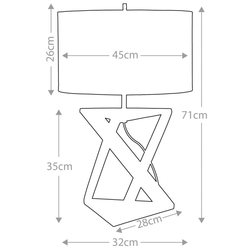 Elstead - Lampada da tavolo AEGEUS 1xE27/60W/230V