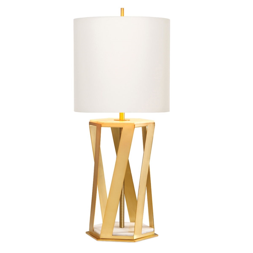 Elstead - Lampada da tavolo APOLLO 1xE27/60W/230V oro/bianco