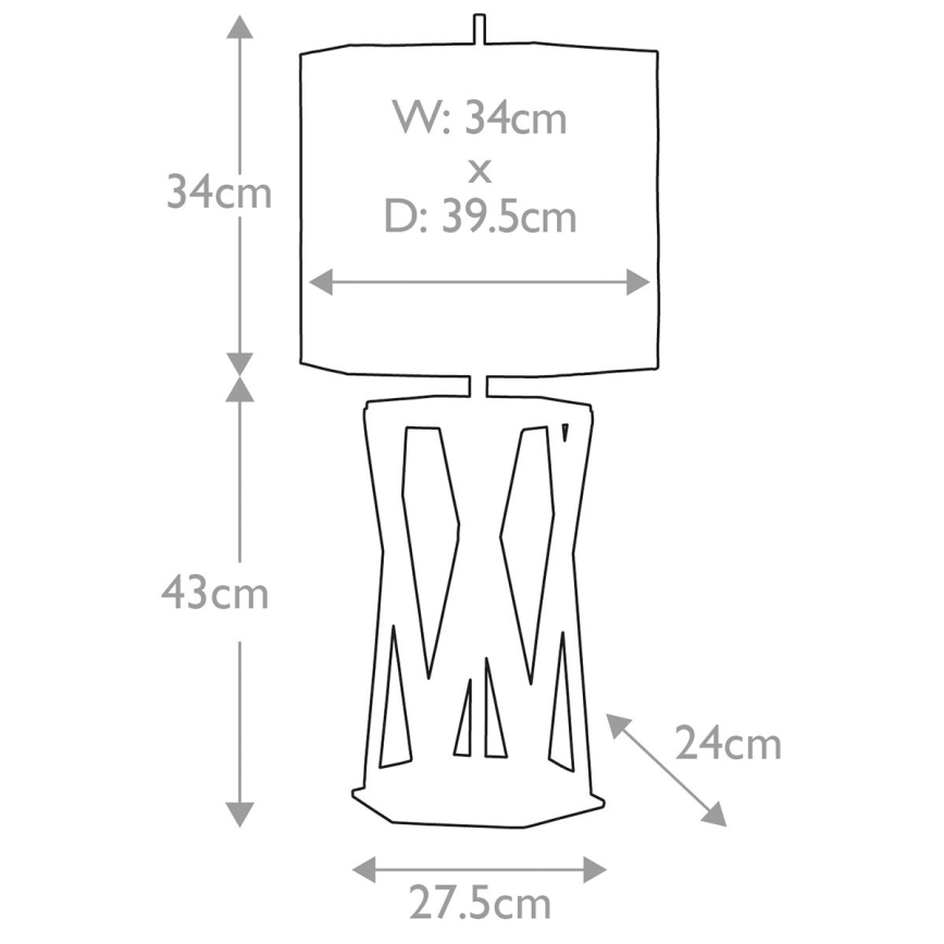 Elstead - Lampada da tavolo APOLLO 1xE27/60W/230V oro/bianco