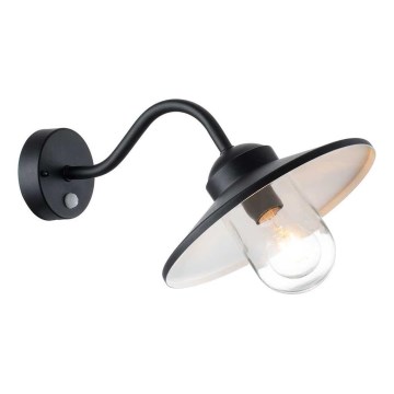 Elstead - Applique da esterno con sensore KLAMPENBORG 1xE27/60W/230V IP44