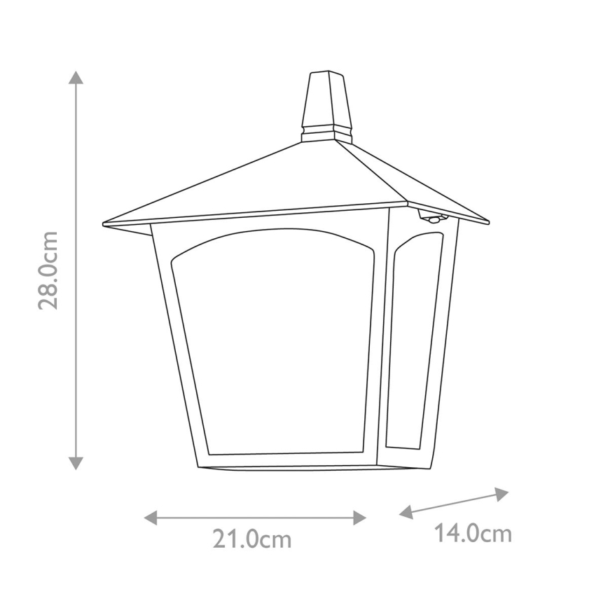 Elstead - Applique da esterno YORK 1xE27/100W/230V IP23