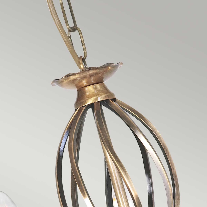 Elstead - Lampadario a sospensione con catena ARTISAN 5xE14/60W/230V