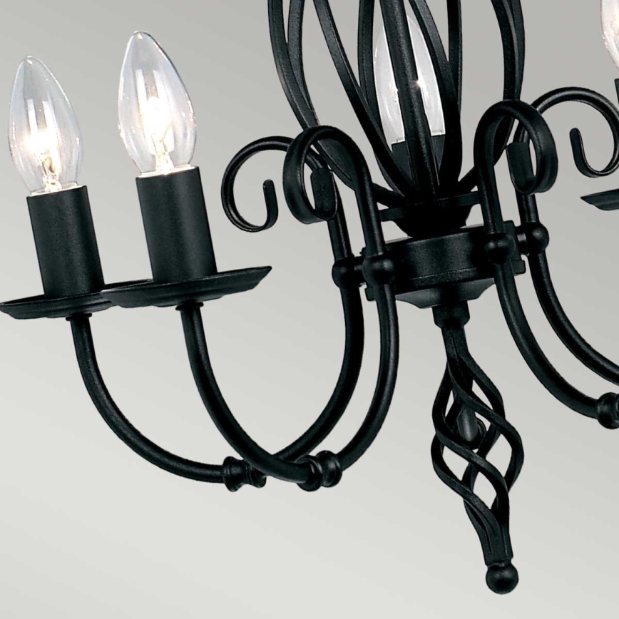 Elstead - Lampadario a sospensione con catena ARTISAN 5xE14/60W/230V