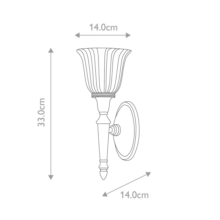 Elstead - Applique LED da bagno DRYDEN 1xG9/3W/230V IP44 dorata