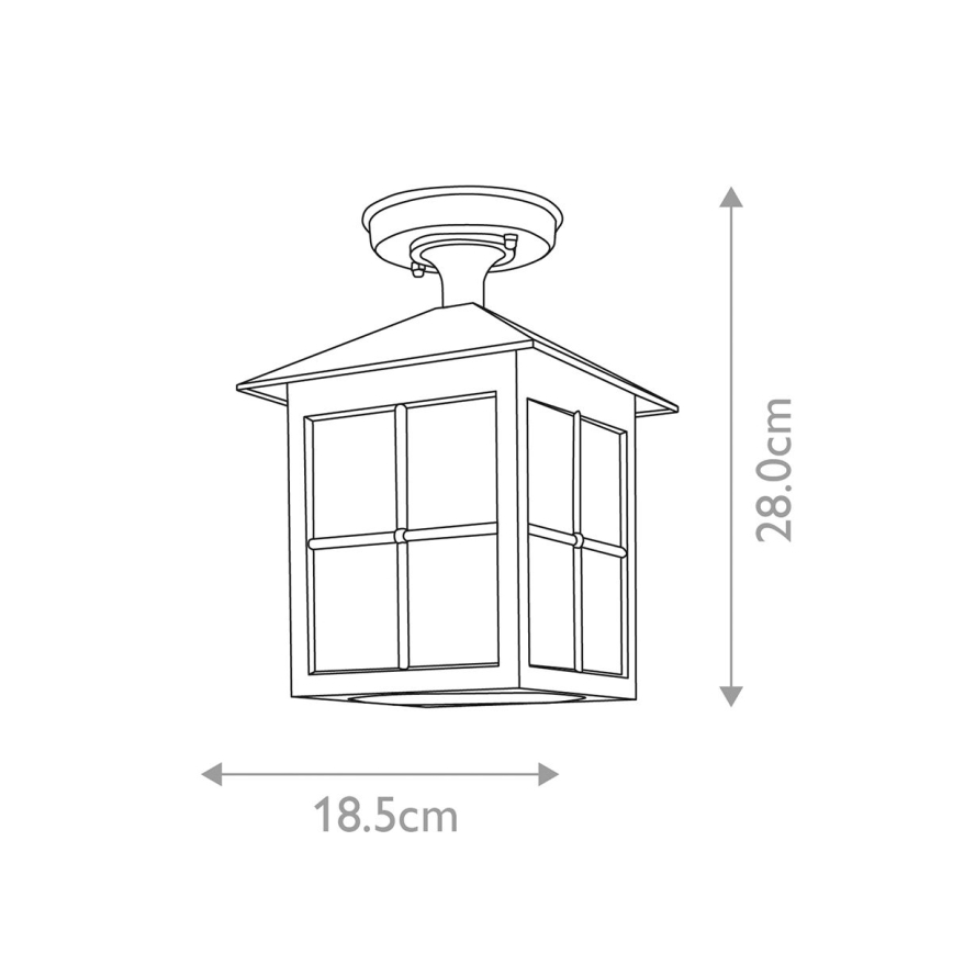 Elstead BL18A-BLACK - Lampadario da esterno fisso WINCHESTER 1xE27/100W/230V IP43
