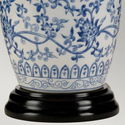 Elstead - Lampada da tavolo BLU GINGER JAR 1xE27/60W/230V