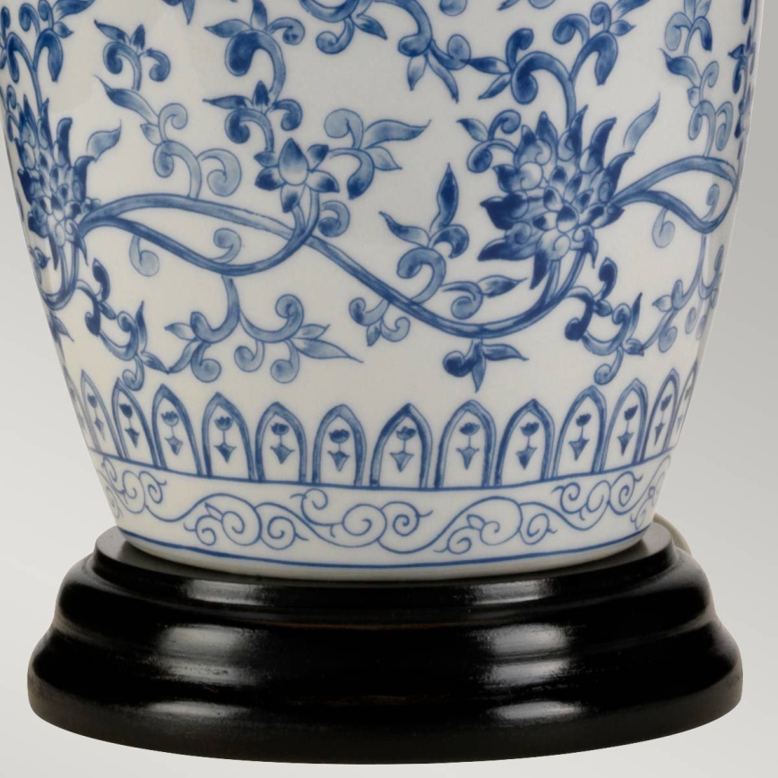 Elstead - Lampada da tavolo BLU GINGER JAR 1xE27/60W/230V