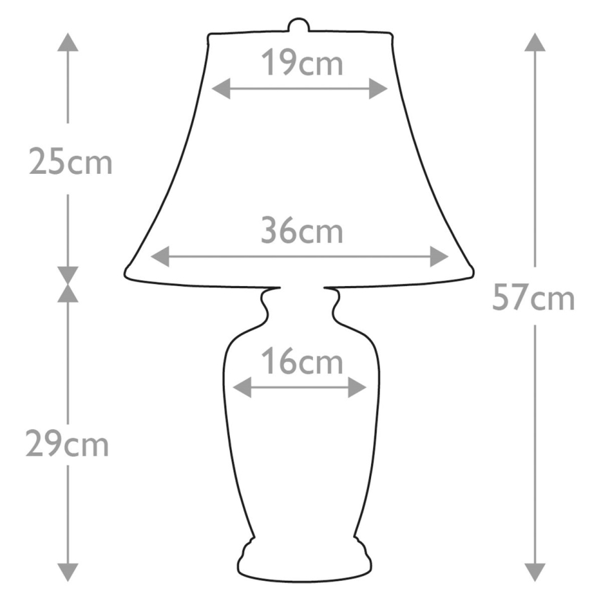 Elstead - Lampada da tavolo BLU GINGER JAR 1xE27/60W/230V