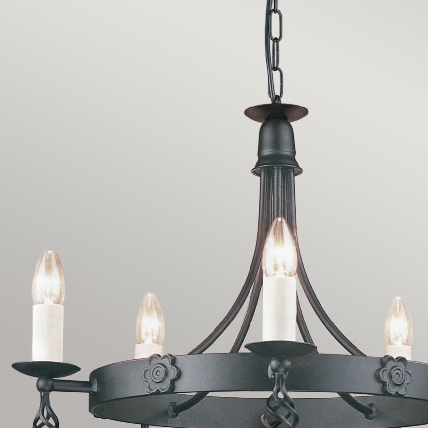 Elstead - Lampadario a sospensione con catena BELFRY 5xE14/60W/230V