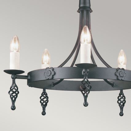 Elstead - Lampadario a sospensione con catena BELFRY 5xE14/60W/230V