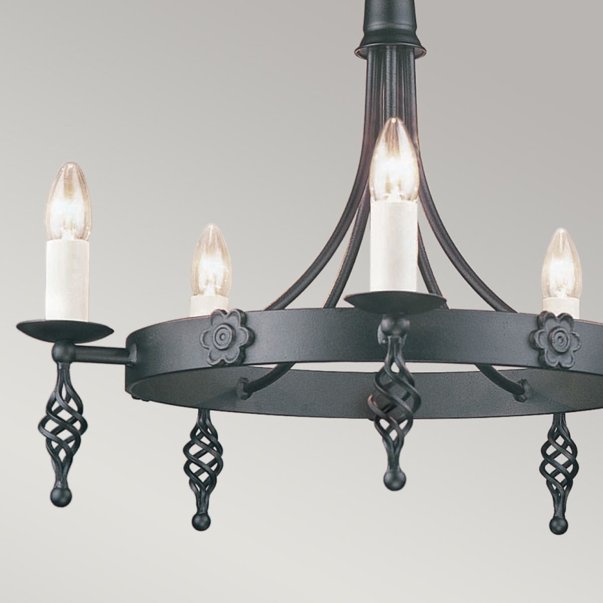 Elstead - Lampadario a sospensione con catena BELFRY 5xE14/60W/230V