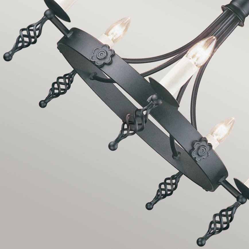 Elstead - Lampadario a sospensione con catena BELFRY 5xE14/60W/230V
