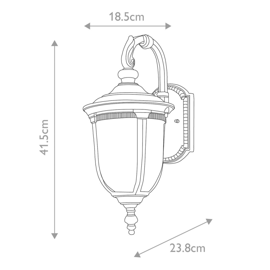 Elstead - Applique da esterno CLEVELAND 1xE27/60W/230V IP44