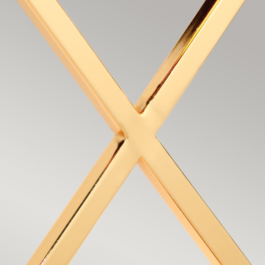 Elstead - Lampada da tavolo CROSS 1xE27/60W/230V oro/bianco