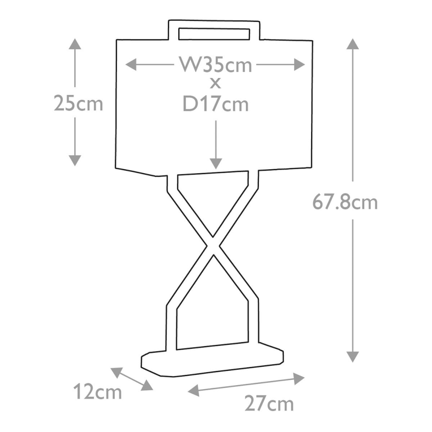 Elstead - Lampada da tavolo CROSS 1xE27/60W/230V oro/bianco