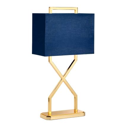 Elstead - Lampada da tavolo CROSS 1xE27/60W/230V oro/blu