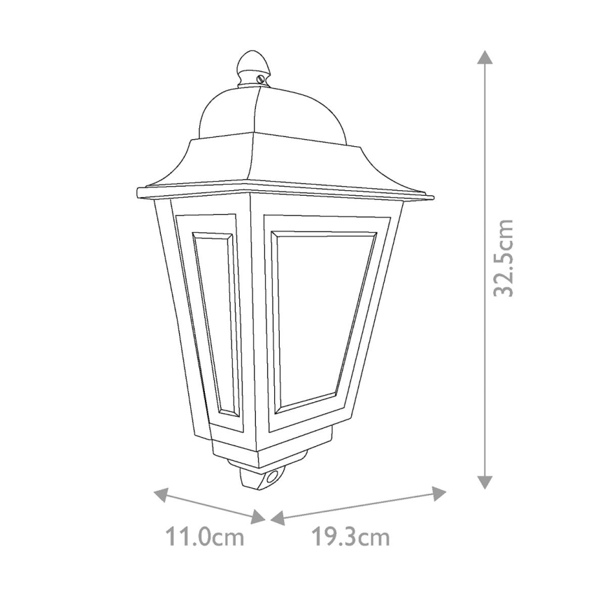 Elstead - Applique da esterno DECO LANE 1xE27/60W/230V IP44 nero
