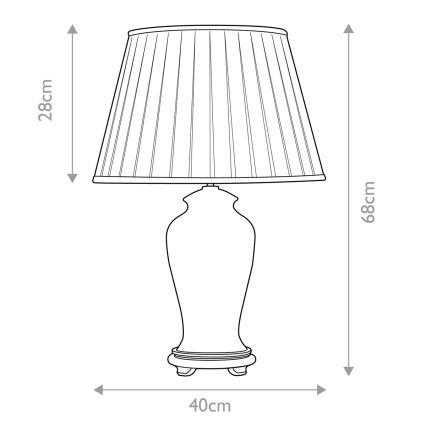 Elstead - Lampada da tavolo SASHI 1xE27/60W/230V