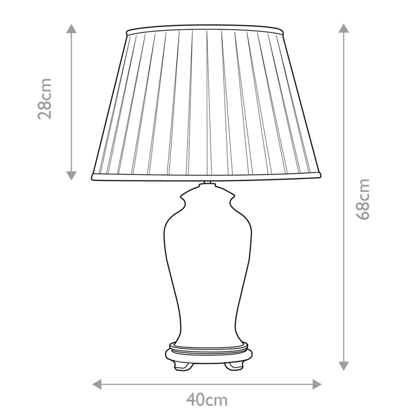 Elstead - Lampada da tavolo SASHI 1xE27/60W/230V