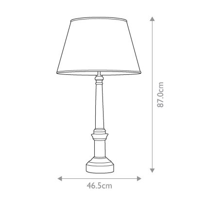 Elstead - Lampada da tavolo STRASBOURG 1xE27/60W/230V