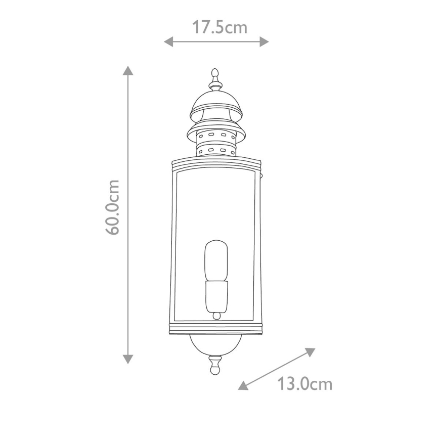 Elstead - Applique da esterno DOWNING STREET 1xE27/60W/230V IP44